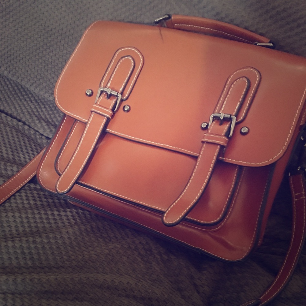 The Bag is a  fall leather messenger bag purse